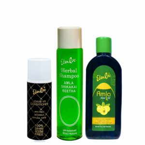 Eden Roc Herbal Shampoo, Amla Hair Oil (200ml) & Leave-in Conditioner